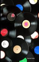 Journal Daily: Vinyl Record Wall Art, Lined Blank Journal Book, 6 X 9, 200 Pages: (English)