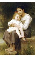 "The Elder Sister" by William-Adolphe Bouguereau - 1886: Journal (Blank / Lined)