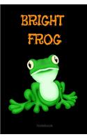 Bright Frog Composition Notebook: College Ruled Notebook - Lined Journal -School supplies Book Notes- back to school Gift Kids -