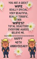 You Are A Great Wife Really Special Happy 40th Anniversary