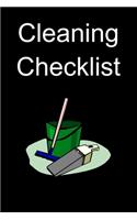 Cleaning checklist