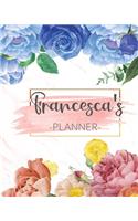 Francesca's Planner: Monthly Planner 3 Years January - December 2020-2022 - Monthly View - Calendar Views Floral Cover - Sunday start