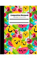Composition Journal, Wide Ruled, Draw and Write