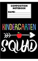 Composition Notebook Kindergarten Squad