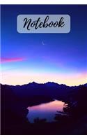 Notebook: Elegant and Cute Blank Moon Notebook / Journal / Diary (Lined - 6 x 9 inches - 120 pages)