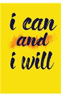 I Can And I Will