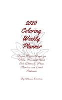 2020 Coloring Weekly Planner