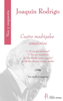 Cuatro Madrigales Amatorios for Medium Voice and Orchestra Score