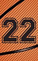 22 Journal: A Basketball Jersey Number #22 Twenty Two Notebook For Writing And Notes: Great Personalized Gift For All Players, Coaches, And Fans (Black Dimple S