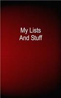 My Lists And Stuff: 1/4 Inch Dot Graph Ruled, Memo Book, 5x8, 108 Pages