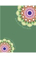 Wide Ruled Paper Book: Composition Books/Notebooks, Wide Ruled Paper, Primary, Grades K-2, Blank book, Planner, Journal, Diary, 8.5 x 11, 100 Pages, Unique Mandala Designs