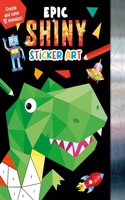 Epic Shiny Sticker Art: Create and Color 12 Mosaics!