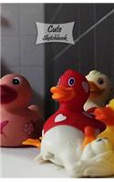 Cute Sketchbook: Cute Duck, 5.5" x 8.5", 120 Pages: Drawing, Doodling or Sketching Books(3 5.5 X 8.5 Cute Blank Sketchbooks for Drawing)