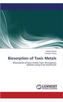 Biosorption of Toxic Metals