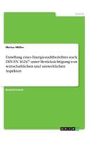 Erstellung eines Energieauditberichtes nach DIN EN 16247 unter Berücksichtigung von wirtschaftlichen und umweltlichen Aspekten