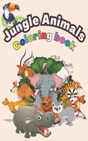 Jungle Animals Coloring book for toddlers ages 1-5!