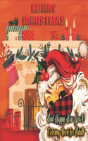 Merry Christmas and Happy New Year Adult Coloring Book