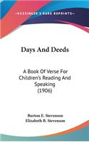 Days And Deeds