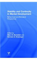 Stability and Continuity in Mental Development