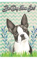 Best Dog Mom Ever: Boston Terrier Pet Dog Owner Funny Notebook and Journal. Cute Book For School Home Office Note Taking, Drawing, Sketching, Notes or Daily Planner