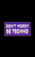 Don't Worry Be Techno: Dot Grid Journal - Don't Worry Be Techno Funny Rave EDM Party Animal Gift - Black Dotted Diary, Planner, Gratitude, Writing, Travel, Goal, Bullet No