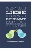 Wenn Aus Liebe Leben Wird Bekommt Das Glück Einen Namen Schwangerschaftstagebuch: A5 Notizbuch punktiert als Geschenk für Schwangere - Geschenkidee für werdene Mütter - Schwangerschafts-tagebuch - Kalender - Erinnerungsalbum