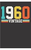 VINTAGE 1960 Notebook Journal