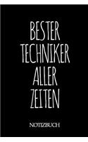 Bester Techniker Aller Zeiten Notizbuch: A5 auf 120 Seiten I mit Punkteraster I Skizzenbuch I super zum Zeichnen oder notieren I Geschenkidee für die Liebsten I Format 6x9 I Geschenk