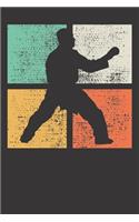 Notebook: Karate Black Belt Gift Martial Art Vintage Dot Grid 6x9 120 Pages