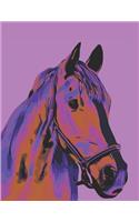 Horse Notebook: Equestrian Dot Grid Notebook for Horse Lovers 8.5 x 11"