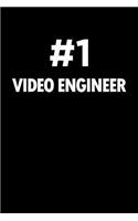 Number 1 Video Engineer: Blank Lined Novelty Office Humor Themed Notebook to Write In: With a Practical and Versatile Wide Rule Interior