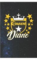 Queen Diane: First Name Funny Sayings Personalized Customized Names Women Girl Mother's day Gift Notebook Journal