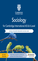 Cambridge International as & a Level Sociology Digital Teacher's Resource Access Card