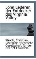 John Lederer, Der Entdecker Des Virginia Valley