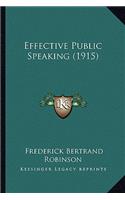 Effective Public Speaking (1915)