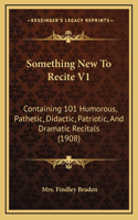 Something New To Recite V1