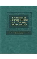 Principios de Cirurgia Volume V.1 - Primary Source Edition