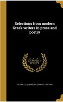 Selections from modern Greek writers in prose and poetry