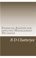 Financial Analysis for effective Management Decisions