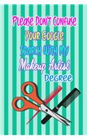 Please Don't Confuse Your Google Search With My Makeup Artist Degree