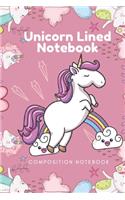 Unicorn Lined Notebook - Composition Notebook