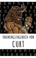 Trainingstagebuch von Curt: Personalisierter Tagesplaner für dein Fitness- und Krafttraining im Fitnessstudio oder Zuhause