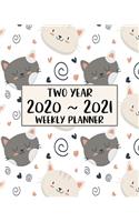 Two Year 2020 - 2021 Weekly Planner