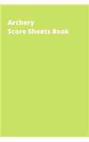 Archery Score Sheets Book