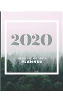 2020 Weekly & Monthly Planner: Motivational Quotes - Jan 1, 2020 to Dec 31, 2020 + Full Calender Views [2020 Loveable Fringe Planners] Forrest Mist