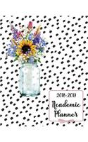 2018-2019 Academic Planner: Weekly And Monthly Calendar Schedule Organizer v9