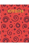 Notebook: Glossy Cover, 160 wide-ruled pages (front and back), Blank Lined Notebook, Letter Size 8.5" x 11" Notebook: Large Composition Book, Spiral-seamless-