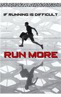 If Running Is Difficult Run More: Runners Log Book and the Running Guide and Daily Dose of Motivation for Every Kind of Runner