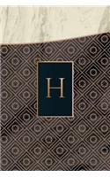 Monogram H Notebook: (Luxury One 150 Lined)