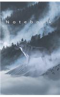 Notebook: Lone Wolf - 5.06x7.81 (12.85x19.84cm) Journal/Diary/Lists.